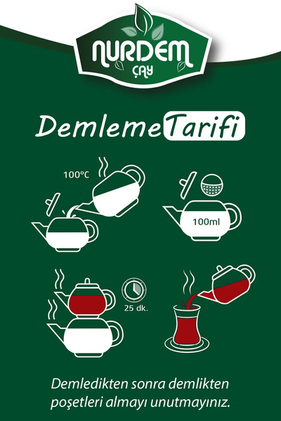 Nurdem Çay Nurdem Demlik Poşet Çay Beyaz 6 Kg