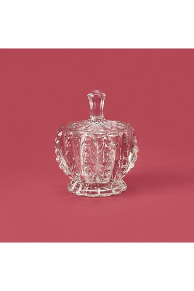 deli glass Clear Glass Sugar Bowl - 3.5 cm