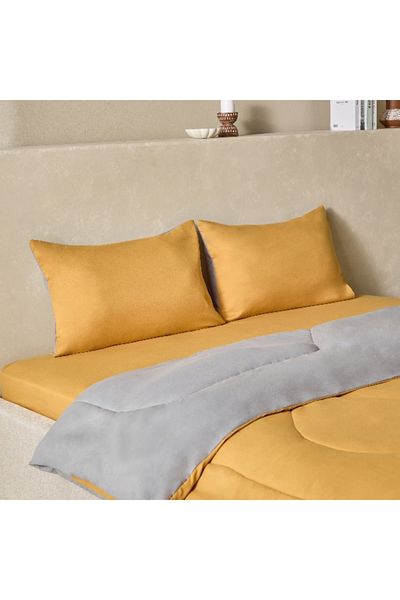 Home Box Derby 3-Piece Reversible King Comforter Set - 220x240 cm