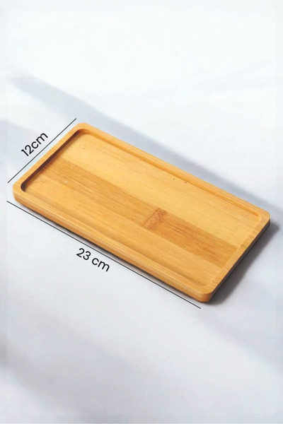 Bonjour Bamboo Rectangular Oil Pot Stand / Presentation Holder