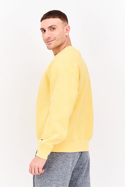 Champion Men Sportswear Fit Long Sleeve Outdoor Sweatshirt, Yellow