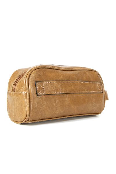 MORCA Personal Shaving & Make-up Care Bag Brown