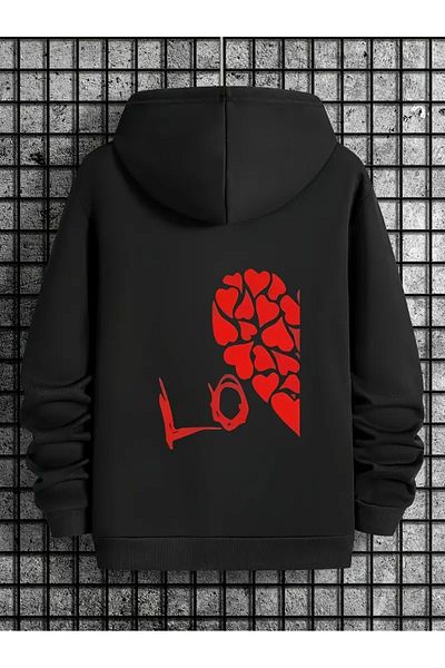 LAND MODA Oversize Hooded Sweatshirt - 2 Piece Printed Hoodie