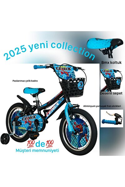Cenix 16 Jant Alex Lily Kız Erkek Bisikleti 2025 4-8 Yaş Bisiklet Tnc