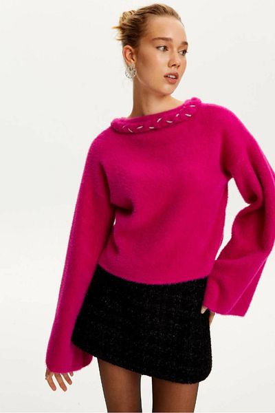 Nocturne N24Kd50082 Stone Detailed Sweater