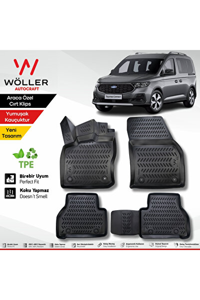 wöller Ford Connect Paspas 2023 Sonrası Uyumlu 3d Havuzlu Wöller Paspas
