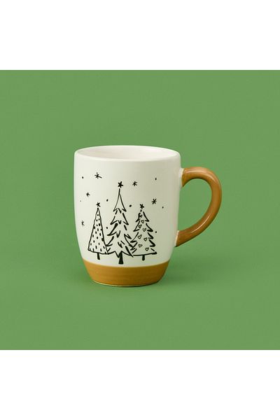 Excellent Houseware Houseware Tree Patterned Mug - Brown - 330 ml