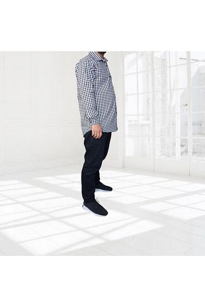 Dirhem Men's Black Checkered Woolen Shirt