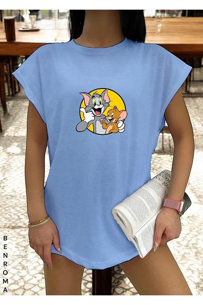 BENROMA 1 tricou este un cadou pentru achiziții de 6 și mai sus în coș - tricou fără mâneci imprimat