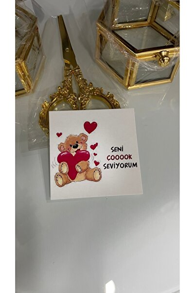 arl etiket tasarım dijital baskı merkezi Carte Motto Te Iubesc Foarte Mult 7x...