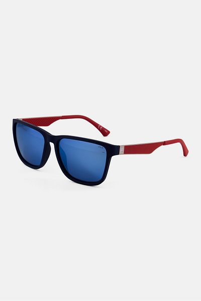 Fila Men Sf8497 Classic Polarized Sunglasses, Navy