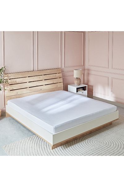 Home Box Hamilton Super King BCI Cotton Flat Sheet - 270x260 cm