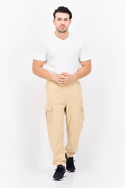 Champion Men Sportswear Fit Outdoor Cargo Jogger Pants, Beige