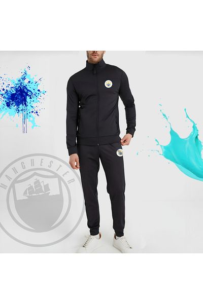 SARI Σετ φόρμας από ύφασμα κατάδυσης με θέμα το Manchester Blue