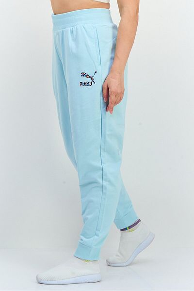 Puma Women Regular Fit Outdoor Track Pants, Light Blue