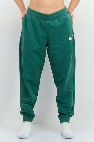 Puma Women Regular Fit Outdoor Track Pants, Green
