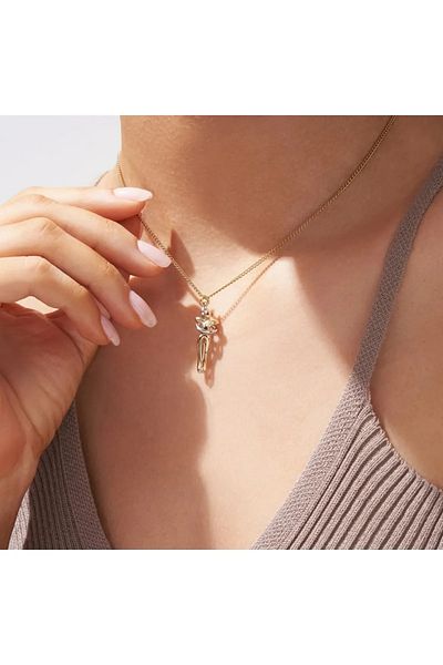 shop Steel Necklace 40+5 cm Lover Necklace - Quality Steel, Modern Design, Ideal Gift for Special Moments