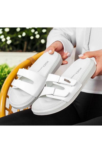 MULEX Double Banded Estra Comfortable Non-Slip Sole Comfort Women's Daily Slippers