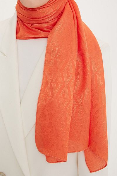 Armine Σάλι Trend A Logo - Atsals-2735 - Πορτοκαλί