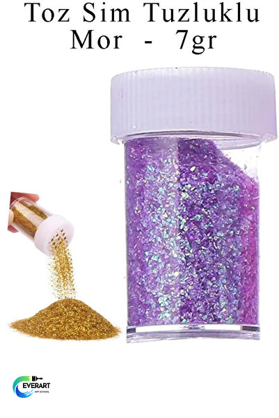 everart Renkli Toz Sim Tuzluklu 7 gr 1 Adet Renkli Toz Sim Epoksi Reçine Okul Etkinlik Dekarasyon Slime