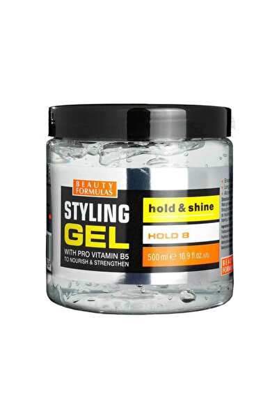BEAUTY FORMULAS Styling Gel 500 ml Hold &Shine (Clear) + Pro