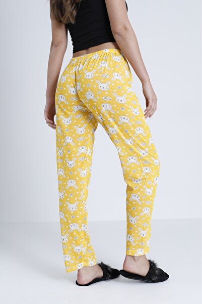 DONEX Ženski donji deo pidžame od pamuka, tanak i prozračan materijal, sa pri...