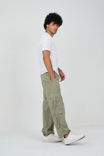 KOTOLOG Y2K Loose Baggy Strap Pocket Detail Unisex Trousers