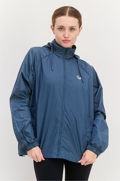 adidas Women Sportswear Fit Long Sleeves Training Jacket, Steel Blue