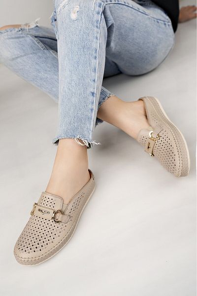Diego Carlotti Genuine Leather Women's Casual Slippers Shoes Dd9750