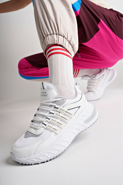 McDark ΛΕΥΚΑ UNISEX DAILY SPORTS SNEAKER ΠΑΠΟΥΤΣΙΑ