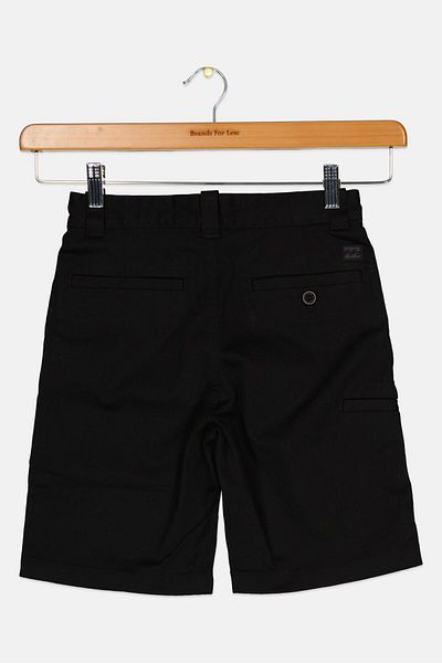 BİLLABONG Kids Boy Sportswear Fit Plain Basic Shorts, Black