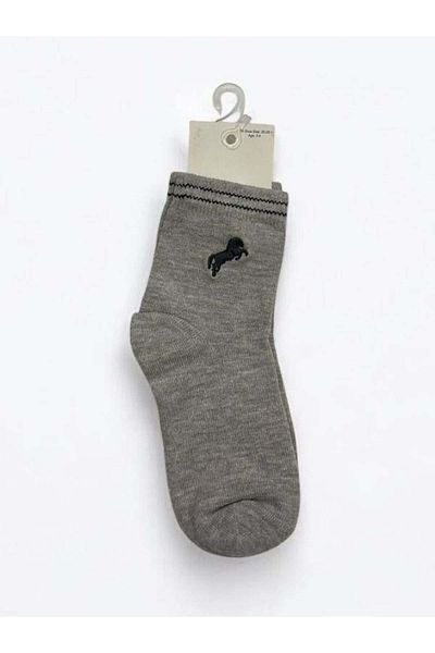 Zekids Boy's Horse Embroidered Socks