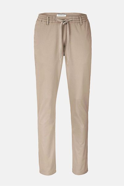 Tchibo Men Regular Fit Solid Chino Pants, Beige