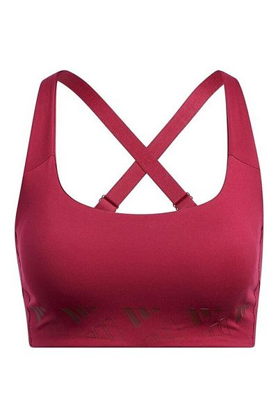 adidas Bra adidas Adidas Wms Sport-bh 3b Logo, Red, Women