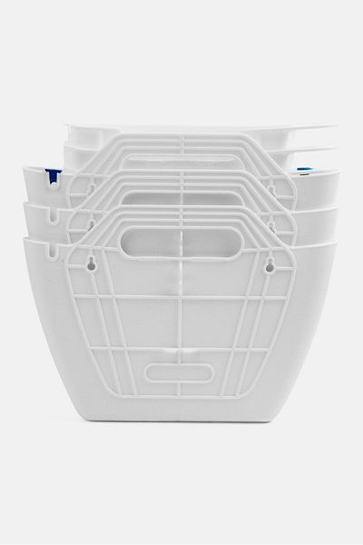 CitySens Set Of 3 Self Watering Wall Planters, White