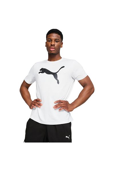 Puma Μπλουζάκι Puma M Tad Essentials Solid Cat Tee, Λευκό, Ανδρικό