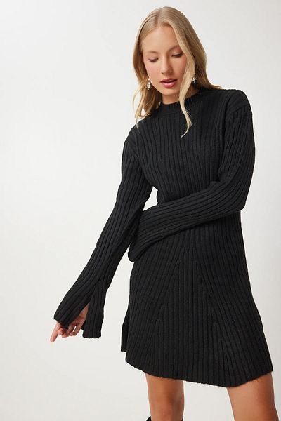 MODAQU Mini rochie din tricot cu nervuri