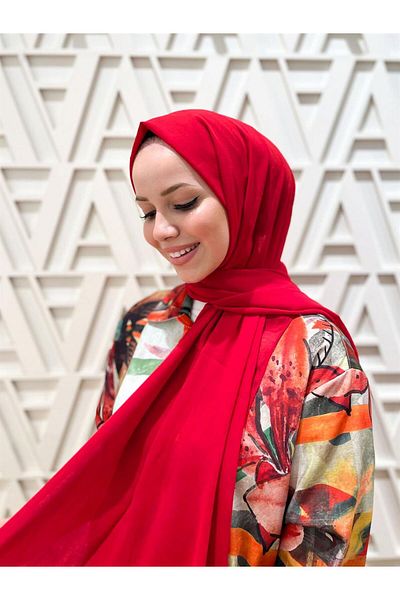 Armine Trend Crinkle Chiffon kendő - Atskrn-07 - Piros