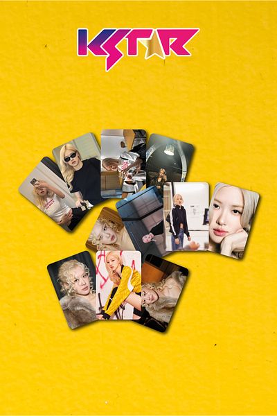 KSTAR مجموعة بطاقات صور مميزة من Blackpink Rosé مكونة من 55 قطعة