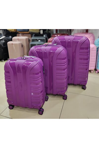 DADU ACCORD PP Kırılmaz Slikon 3'LÜ SET VALİZ