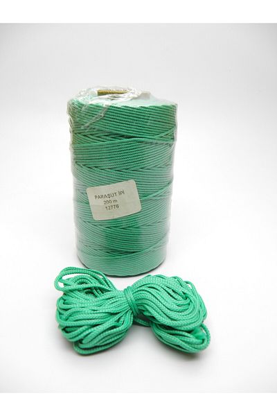 Yüksel Boncuk Σχοινί αλεξίπτωτου 200 μέτρων Water Green (1,5 MM)