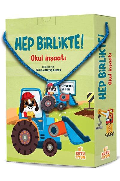 Bi Kutu Oyun Hep Birlikte - Okul İnşaatı Kitap ve Oyun Seti kitabı güncel Kol...