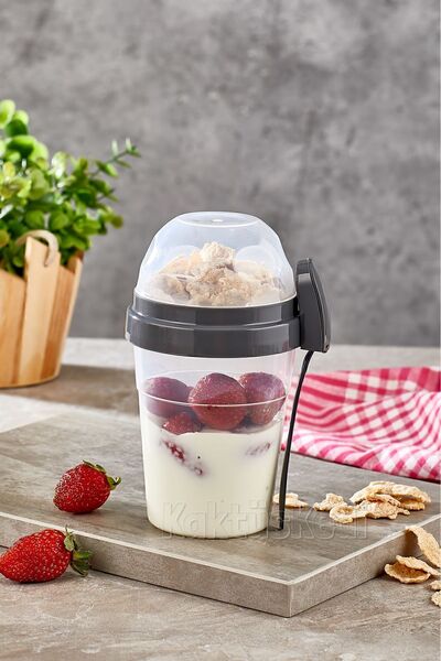 KaktüsKedi Müsli ve Granola Kapsülü | Sızdırmaz | 600 ML