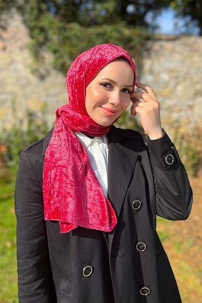 Armine Trend Knitted Shawl 1 - ATS1OR-07 - Pink