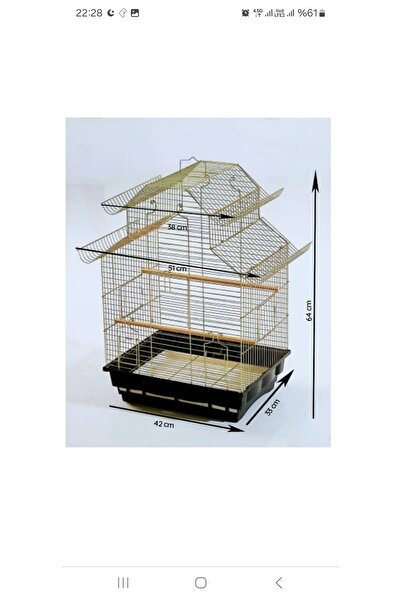 KAYA KAFES VE PETSHOP ÜRÜNLERİ BÜYÜK BOY ÇEKMECELİ EV TİPİ KAFES