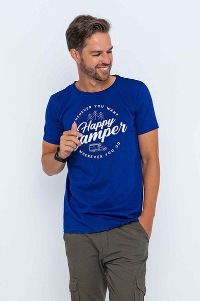XCLSV SPORT Μπλουζάκι με θέμα το Camping Happy Camper