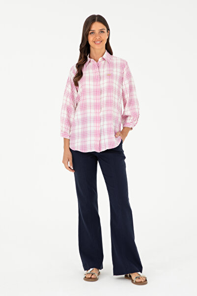 U.S. Polo Assn. Kadın Menekşe Uzun Kollu Tunik Gömlek 50288652-VR037