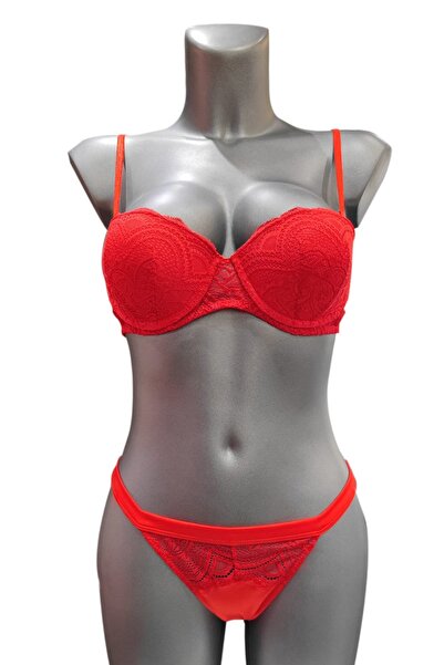 Venüs Balenli Destekli Sütyen G-string Takım