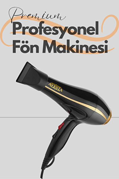 Avesta 2200w Profesyonel Turbo Fön Makinesi Premium Saç Kurutma Makinesi