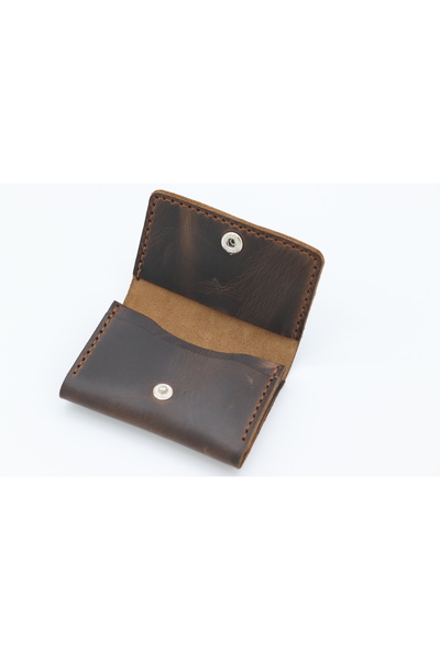 Anatolia Genuine Brown Leather Card Holder